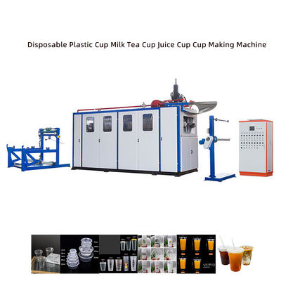 Macchina di termoformatura di vassoi di plastica usati Macchina manuale per la produzione di tazze usa e getta