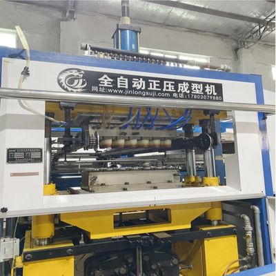 Macchina elettrica di termoformatura in plastica raffreddata ad acqua con controllo PLC per imballaggi in PET