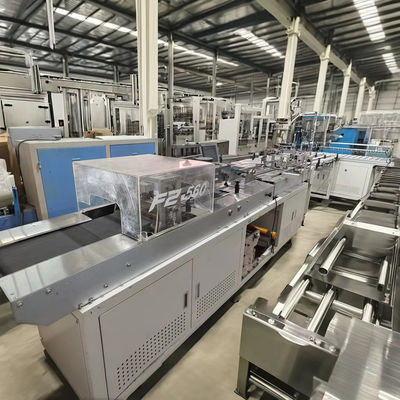 Macchina di imballaggio di tazze di plastica completamente automatica ad alta potenza e alta efficienza