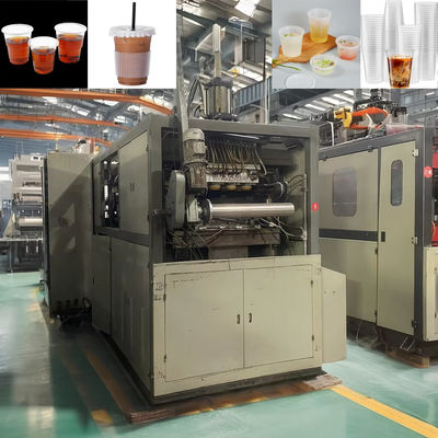 Macchine per la fabbricazione di tazze di plastica monouso in materiale PP completamente automatico per uso alimentare