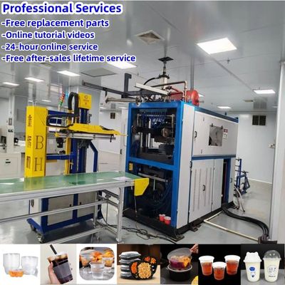 Macchina di produzione di tazze di plastica per gelato completamente automatica usata