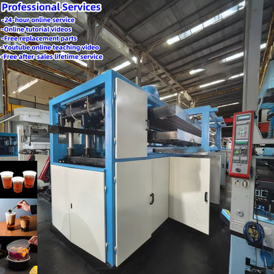 Caldaia elettrica PP/PS Termoformatrice di plastica per la fabbricazione di tazze di gelato natalizio