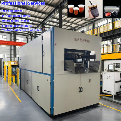 Macchina di termoformatura in plastica altamente automatizzata per la produzione di tazze d'acqua in plastica facile da usare e da modellare altezza 210 mm