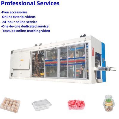Macchine di plastica completamente automatizzate per la formazione del vuoto Alta durata facile da usare per scatole di plastica per frutta