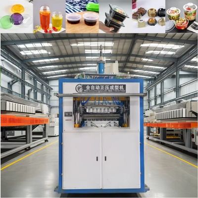 Usata macchina di termoformatura automatica ad alta velocità di tazze 15KW riscaldamento per PP/PS/PET/HIPS