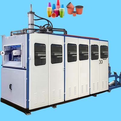 Macchina di termoformazione in plastica per tazze di gelato completamente automatica