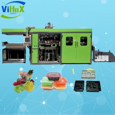 Macchina per la produzione di scatole per torte in plastica completamente automatica Macchinari per la produzione di contenitori per il pranzo in plastica