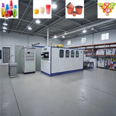 Termoformatrice PLC per plastica 4100x1500x2200mm per tazze e contenitori